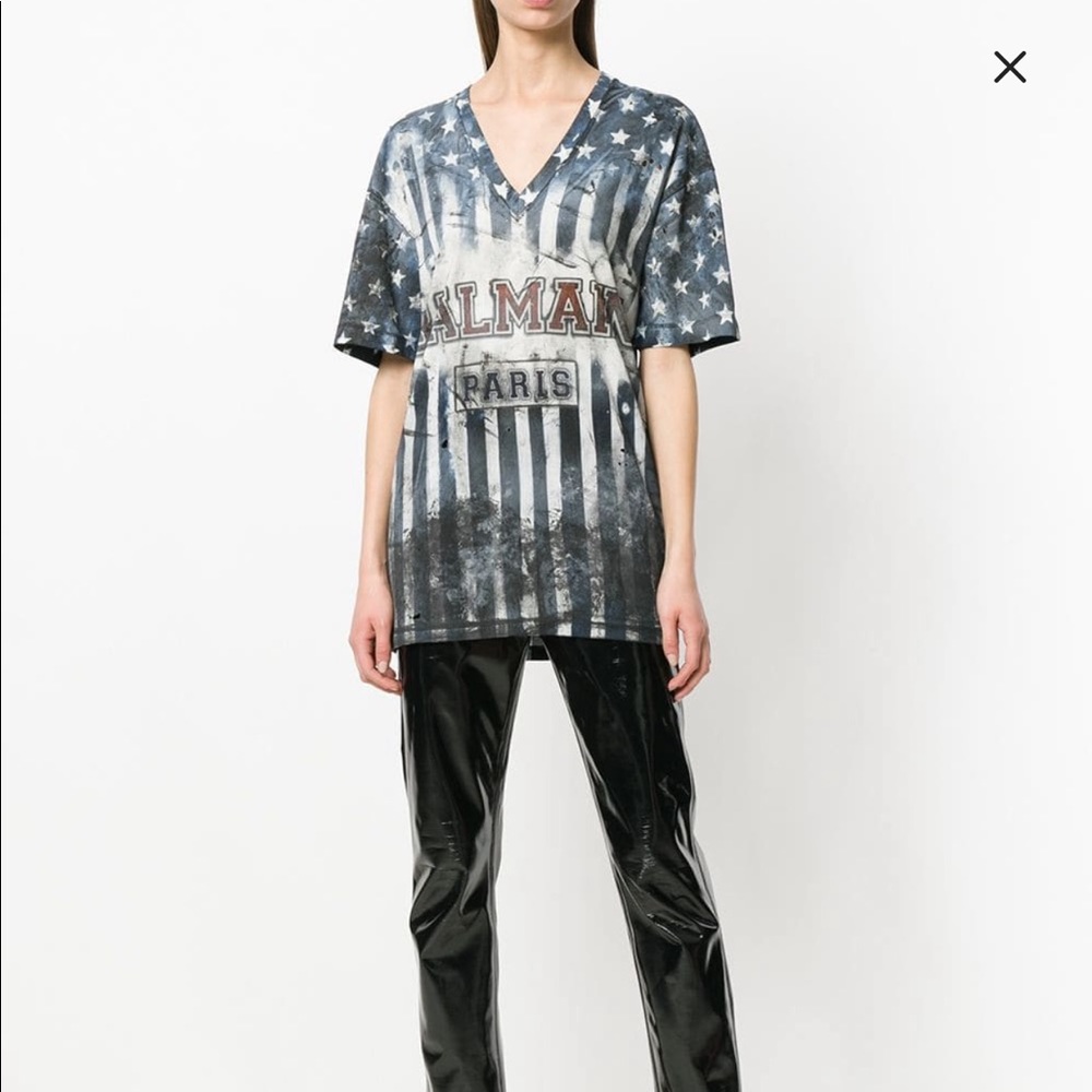 $795 AUTHENTIC BALMAIN T-SHIRT TEE SIZE 38 / S / M